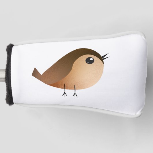 Sparrow Bird-Cartoon Golf Headcover (Vorderseite)
