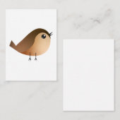 Sparrow Bird-Cartoon Hinweiskarte (Vorne/Hinten)