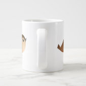 Sparrow Bird-Cartoon Jumbo-Tasse (Rückseite)