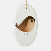 Sparrow Bird-Cartoon Keramik Ornament (Rechts)