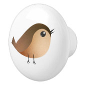 Sparrow Bird-Cartoon Keramikknauf (Rechts)