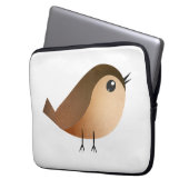 Sparrow Bird-Cartoon Laptopschutzhülle (Vorderseite Links)