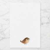 Sparrow Bird-Cartoon Lebensmitteletikett (Einzelnes Label)