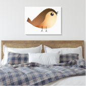 Sparrow Bird-Cartoon Leinwanddruck (Insitu (Schlafzimmer))