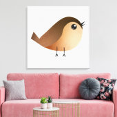Sparrow Bird-Cartoon Leinwanddruck (Insitu (Wohnzimmer))