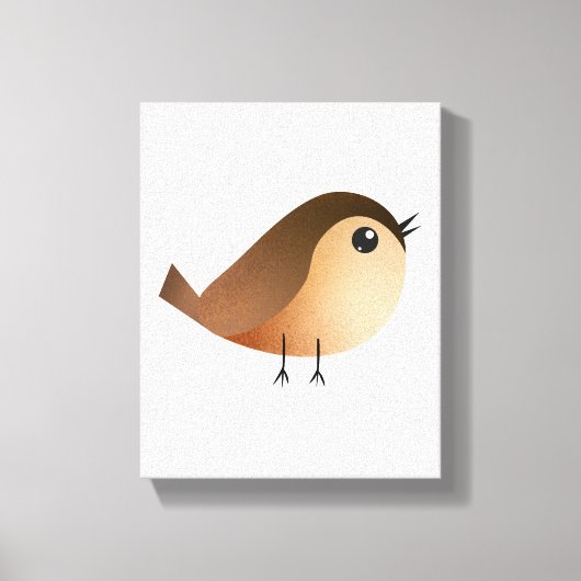 Sparrow Bird-Cartoon Leinwanddruck (Vorderseite)