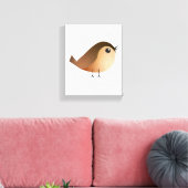 Sparrow Bird-Cartoon Leinwanddruck (Insitu (Wohnzimmer))