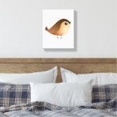 Sparrow Bird-Cartoon Leinwanddruck (Insitu (Schlafzimmer))