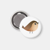 Sparrow Bird-Cartoon Magnet (Vorderseite/Rückseite)