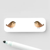 Sparrow Bird-Cartoon Namensschild (Beispiel)