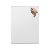 Sparrow Bird-Cartoon Notizblock (Rotiert)