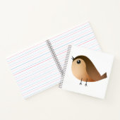 Sparrow Bird-Cartoon Notizblock (Innenseite)