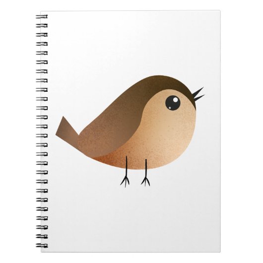 Sparrow Bird-Cartoon Notizblock (Vorderseite)