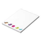 Sparrow Bird-Cartoon Notizblock (Rotiert)