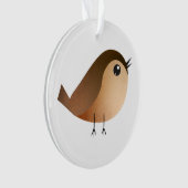 Sparrow Bird-Cartoon Ornament (Vorderseite)