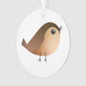 Sparrow Bird-Cartoon Ornament (Vorderseite)