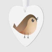 Sparrow Bird-Cartoon Ornament (Vorderseite)