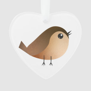 Sparrow Bird-Cartoon Ornament