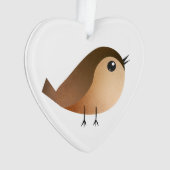 Sparrow Bird-Cartoon Ornament (Vorderseite)