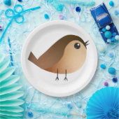 Sparrow Bird-Cartoon Pappteller (Party)