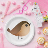 Sparrow Bird-Cartoon Pappteller (Party)