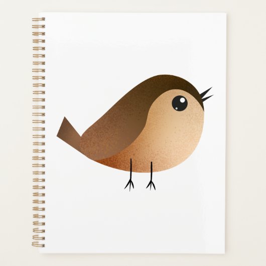 Sparrow Bird-Cartoon Planer (Vorderseite)