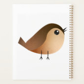 Sparrow Bird-Cartoon Planer (Rückseite)