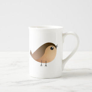 Sparrow Bird Cartoon   Porzellantasse