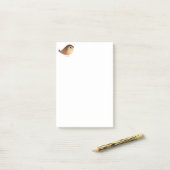 Sparrow Bird-Cartoon Post-it Klebezettel (Auf Schreibtisch)