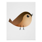Sparrow Bird Cartoon Poster (Vorderseite)