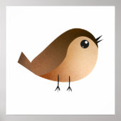 Sparrow Bird-Cartoon Poster (Vorne)