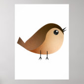 Sparrow Bird-Cartoon Poster (Vorne)