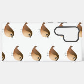 Sparrow Bird-Cartoon Samsung Galaxy Hülle (Rückseite (Horizontal))