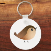 Sparrow Bird-Cartoon Schlüsselanhänger (Vorderseite)