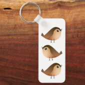Sparrow Bird-Cartoon Schlüsselanhänger (Vorderseite)