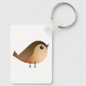 Sparrow Bird-Cartoon Schlüsselanhänger (Rückseite)