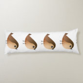 Sparrow Bird-Cartoon Seitenschläferkissen (Rückseite)