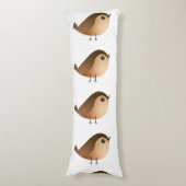 Sparrow Bird-Cartoon Seitenschläferkissen (Vorderseite Vertikal)