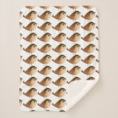 Sparrow Bird-Cartoon Sherpadecke (Vorderseite)