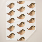 Sparrow Bird-Cartoon Sherpadecke (Vorderseite)