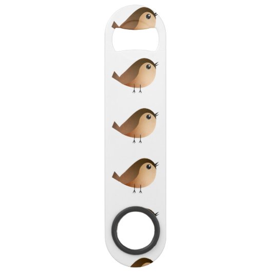 Sparrow Bird Cartoon Speed Flaschenöffner (Vorderseite)