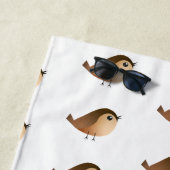 Sparrow Bird-Cartoon Strandtuch (Beispiel)