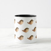 Sparrow Bird-Cartoon Tasse (Zentrum)