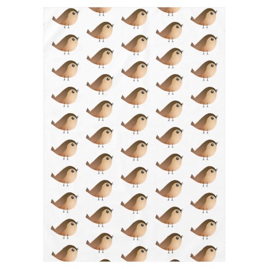 Sparrow Bird-Cartoon Tischdecke (Vorderseite)