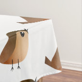 Sparrow Bird-Cartoon Tischdecke (Beispiel)