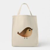 Sparrow Bird-Cartoon Tragetasche (Rückseite)