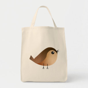 Sparrow Bird-Cartoon Tragetasche