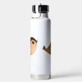 Sparrow Bird-Cartoon Trinkflasche (rechts)