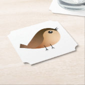 Sparrow Bird-Cartoon Untersetzer (angewinkelt)