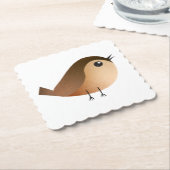Sparrow Bird-Cartoon Untersetzer (angewinkelt)